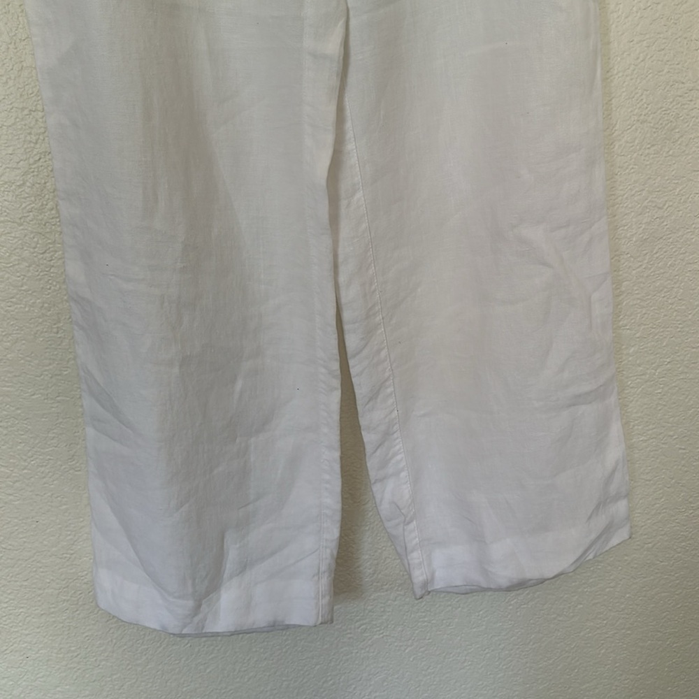 Chicos linen white cream pants size 1.5 10 medium - Picture 3 of 7
